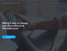 Tablet Screenshot of dotnettech.com
